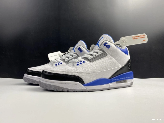 TBkick Retro Jordan CT8532-040 Blue 3 Air White 0817